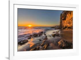 Sunset at Victoria Beach in Laguna Beach, Ca-Andrew Shoemaker-Framed Photographic Print