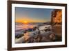 Sunset at Victoria Beach in Laguna Beach, Ca-Andrew Shoemaker-Framed Photographic Print