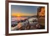 Sunset at Victoria Beach in Laguna Beach, Ca-Andrew Shoemaker-Framed Photographic Print