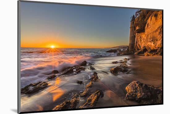 Sunset at Victoria Beach in Laguna Beach, Ca-Andrew Shoemaker-Mounted Photographic Print