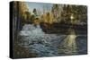 Sunset at Wadsworth Falls-Bruce Dumas-Stretched Canvas