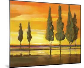 Sunset at Water's Edge-Judith D'Agostino-Mounted Art Print