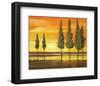 Sunset at Water's Edge-Judith D'Agostino-Framed Art Print