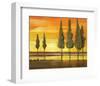 Sunset at Water's Edge-Judith D'Agostino-Framed Art Print