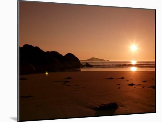 Sunset at Whiskey Beach, Wilsons Promontory National Park, Victoria, Australia-Thorsten Milse-Mounted Photographic Print