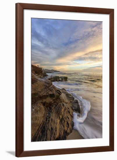 Sunset at Windansea Beach in La Jolla, Ca-Andrew Shoemaker-Framed Photographic Print