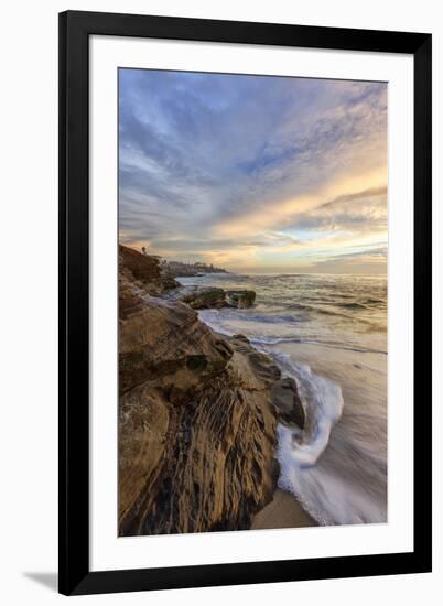 Sunset at Windansea Beach in La Jolla, Ca-Andrew Shoemaker-Framed Photographic Print