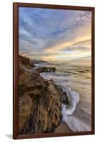 Sunset at Windansea Beach in La Jolla, Ca-Andrew Shoemaker-Framed Photographic Print