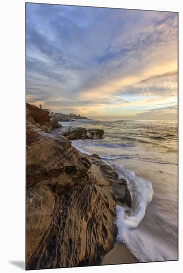 Sunset at Windansea Beach in La Jolla, Ca-Andrew Shoemaker-Mounted Premium Photographic Print