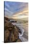 Sunset at Windansea Beach in La Jolla, Ca-Andrew Shoemaker-Stretched Canvas