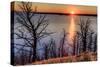 Sunset at Yellowstone Lake, Yellowstone National Park, Wyoming, USA-Tom Norring-Stretched Canvas