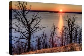 Sunset at Yellowstone Lake, Yellowstone National Park, Wyoming, USA-Tom Norring-Stretched Canvas