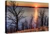 Sunset at Yellowstone Lake, Yellowstone National Park, Wyoming, USA-Tom Norring-Stretched Canvas