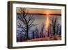 Sunset at Yellowstone Lake, Yellowstone National Park, Wyoming, USA-Tom Norring-Framed Photographic Print