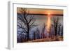 Sunset at Yellowstone Lake, Yellowstone National Park, Wyoming, USA-Tom Norring-Framed Photographic Print