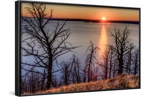 Sunset at Yellowstone Lake, Yellowstone National Park, Wyoming, USA-Tom Norring-Framed Photographic Print