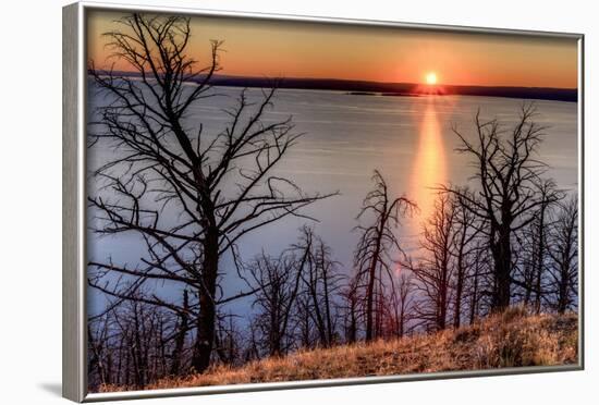 Sunset at Yellowstone Lake, Yellowstone National Park, Wyoming, USA-Tom Norring-Framed Photographic Print