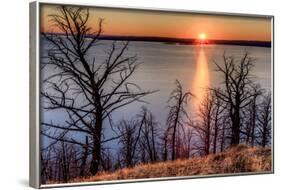 Sunset at Yellowstone Lake, Yellowstone National Park, Wyoming, USA-Tom Norring-Framed Photographic Print