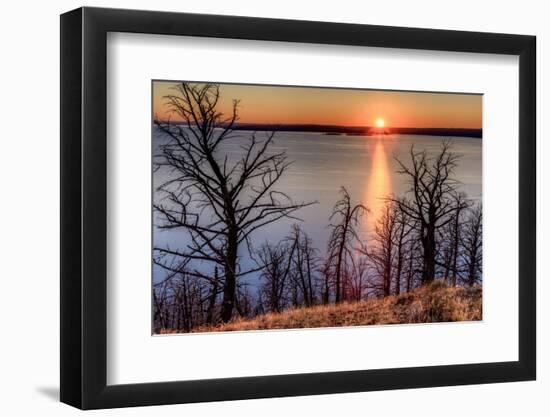 Sunset at Yellowstone Lake, Yellowstone National Park, Wyoming, USA-Tom Norring-Framed Photographic Print