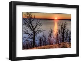 Sunset at Yellowstone Lake, Yellowstone National Park, Wyoming, USA-Tom Norring-Framed Photographic Print