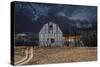 Sunset Barn-Lori Hutchison-Stretched Canvas