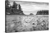 Sunset Bay BW-Stan Hellmann-Stretched Canvas