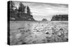 Sunset Bay BW-Stan Hellmann-Stretched Canvas