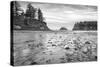 Sunset Bay BW-Stan Hellmann-Stretched Canvas