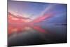 Sunset Bay Design at San Pablo Pier, Bay Area-null-Mounted Photographic Print