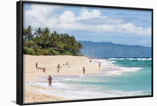 Sunset Beach, North Shore, Oahu, Hawaii, United States of America, Pacific-Michael DeFreitas-Framed Photographic Print