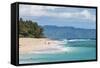 Sunset Beach, North Shore, Oahu, Hawaii-Michael DeFreitas-Framed Stretched Canvas