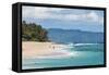 Sunset Beach, North Shore, Oahu, Hawaii-Michael DeFreitas-Framed Stretched Canvas