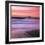 Sunset Beach Paint (Square)-Vincent James-Framed Photographic Print