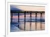 Sunset Beach Pier at Sunrise, North Carolina, USA-null-Framed Photographic Print