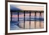 Sunset Beach Pier at Sunrise, North Carolina, USA-null-Framed Photographic Print