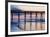 Sunset Beach Pier at Sunrise, North Carolina, USA-null-Framed Photographic Print