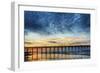 Sunset Beach Pier at Sunrise, North Carolina, USA-null-Framed Photographic Print