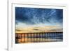 Sunset Beach Pier at Sunrise, North Carolina, USA-null-Framed Photographic Print