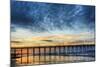 Sunset Beach Pier at Sunrise, North Carolina, USA-null-Mounted Photographic Print