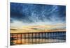 Sunset Beach Pier at Sunrise, North Carolina, USA-null-Framed Photographic Print