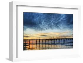 Sunset Beach Pier at Sunrise, North Carolina, USA-null-Framed Photographic Print