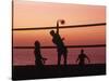 Sunset Beach Volleyball-Mitch Diamond-Stretched Canvas