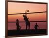 Sunset Beach Volleyball-Mitch Diamond-Framed Photographic Print