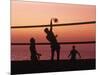 Sunset Beach Volleyball-Mitch Diamond-Mounted Photographic Print