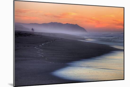 Sunset Beach Walk (Full), Point Reyes National Seashore-Vincent James-Mounted Premium Photographic Print