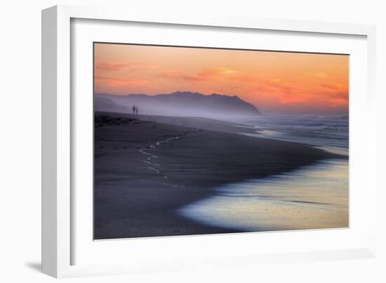 Sunset Beach Walk (Full), Point Reyes National Seashore-Vincent James-Framed Photographic Print