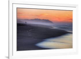 Sunset Beach Walk (Full), Point Reyes National Seashore-Vincent James-Framed Photographic Print