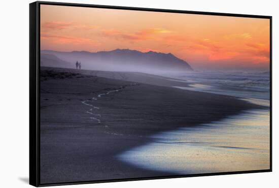 Sunset Beach Walk (Full), Point Reyes National Seashore-Vincent James-Framed Stretched Canvas