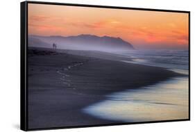 Sunset Beach Walk (Full), Point Reyes National Seashore-Vincent James-Framed Stretched Canvas