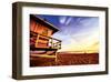 Sunset Beach-null-Framed Art Print